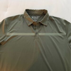 BYLT Basics - Men's Olive Green Short-Sleeve Polo - L
